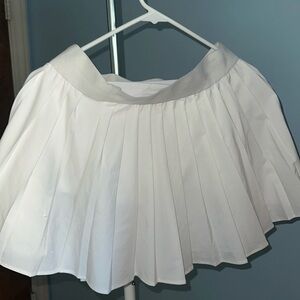 White Pleated Tennis skirt